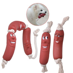 Pet Toy Sausage Three Section