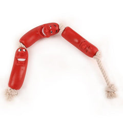 Pet Toy Sausage Three Section
