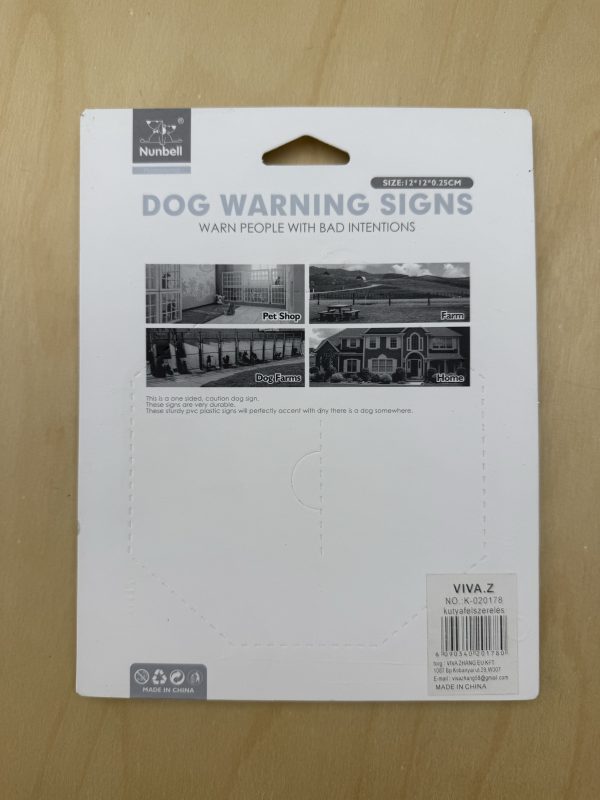 Nunbell Dog Warning Sign - 图片 5