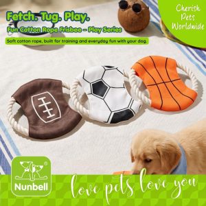 Nunbell Frisbee Cotton Rope Toy