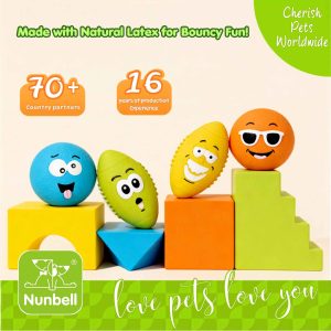Nunbell Latex Smiley Toys