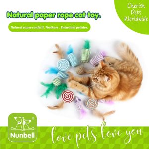 Nunbell Natural Paper-Rope Cat Toy